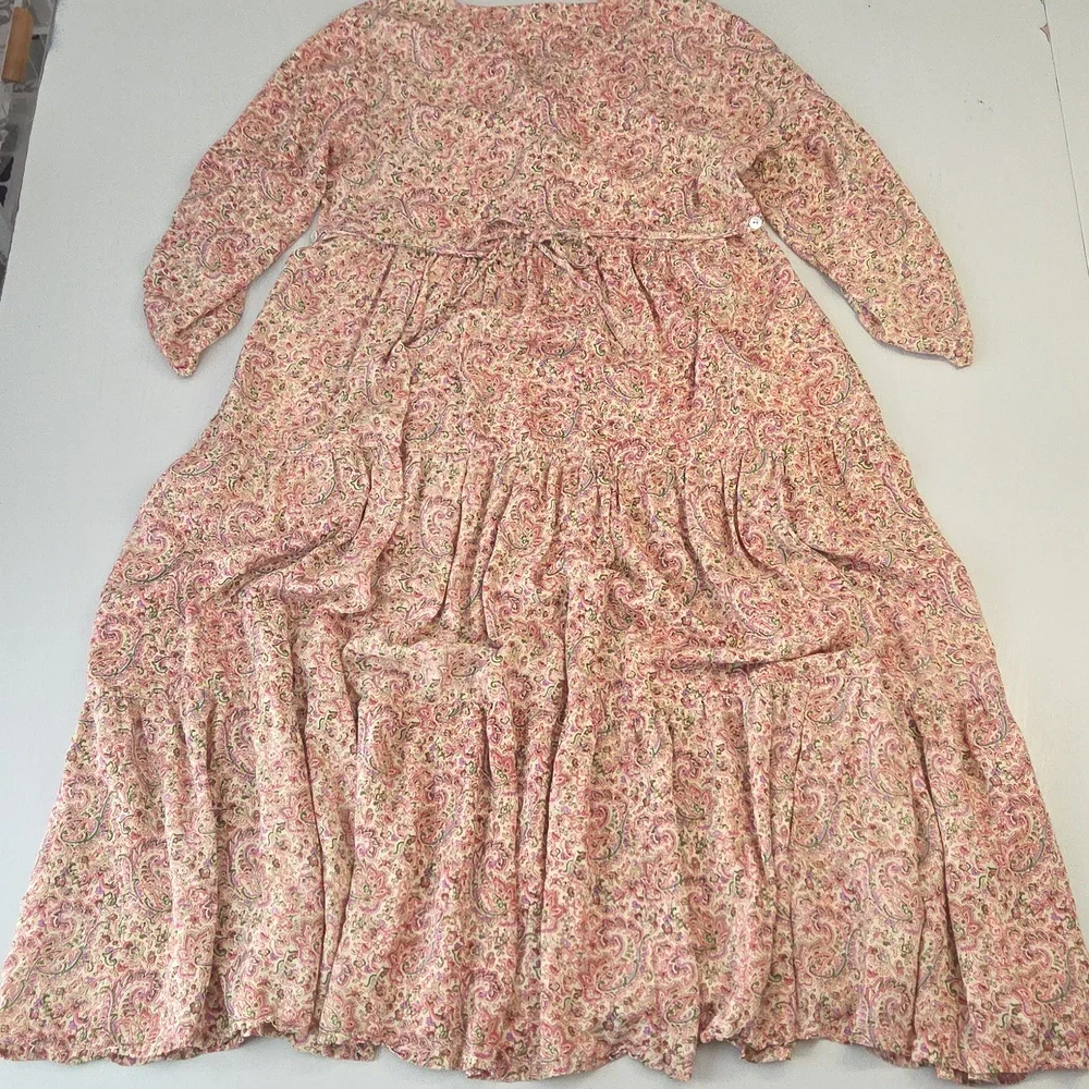 April Cornell For Modern Prairie Floral Paisley Midi Dress - Picture 2 of 12